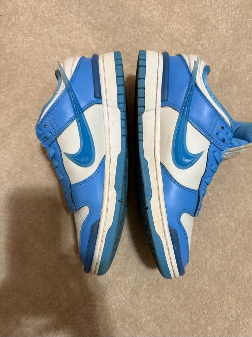 Nike Kids Blue and White High-Top Sneakers